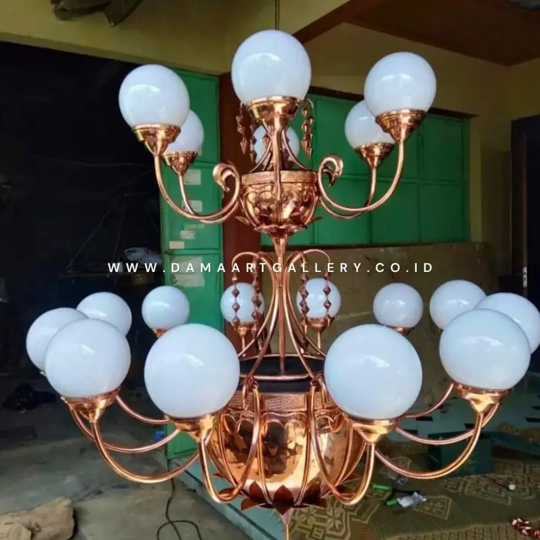 Pesona Lampu Joglo Tembaga Sentuhan Tradisional yang Elegan